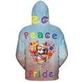 thumbnail image 2 of Peace Love Pride Brittany Spaniel with Rainbow Sunglasses LGBT LGBTQ+ All Over Print 3D Hoodie Unisex Merch Hoodies Brittany Dog Lover Gifts Idea - 01004, 2 of 6