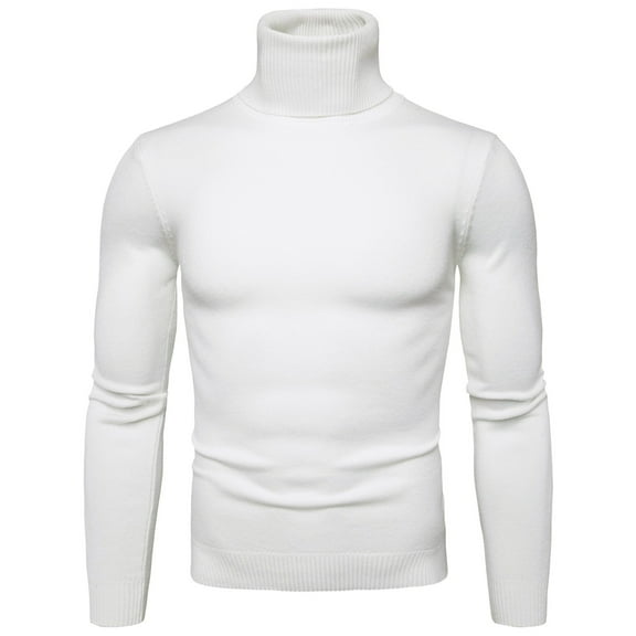 JTieacloth Men's Basic Pullover Sweaters Slim Fit Turtleneck Long Sleeve Lightweight Sweaters Casual Knitted