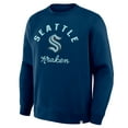 thumbnail image 4 of Men's Fanatics Deep Sea Blue Seattle Kraken Stickler Sweatshirt, 4 of 5