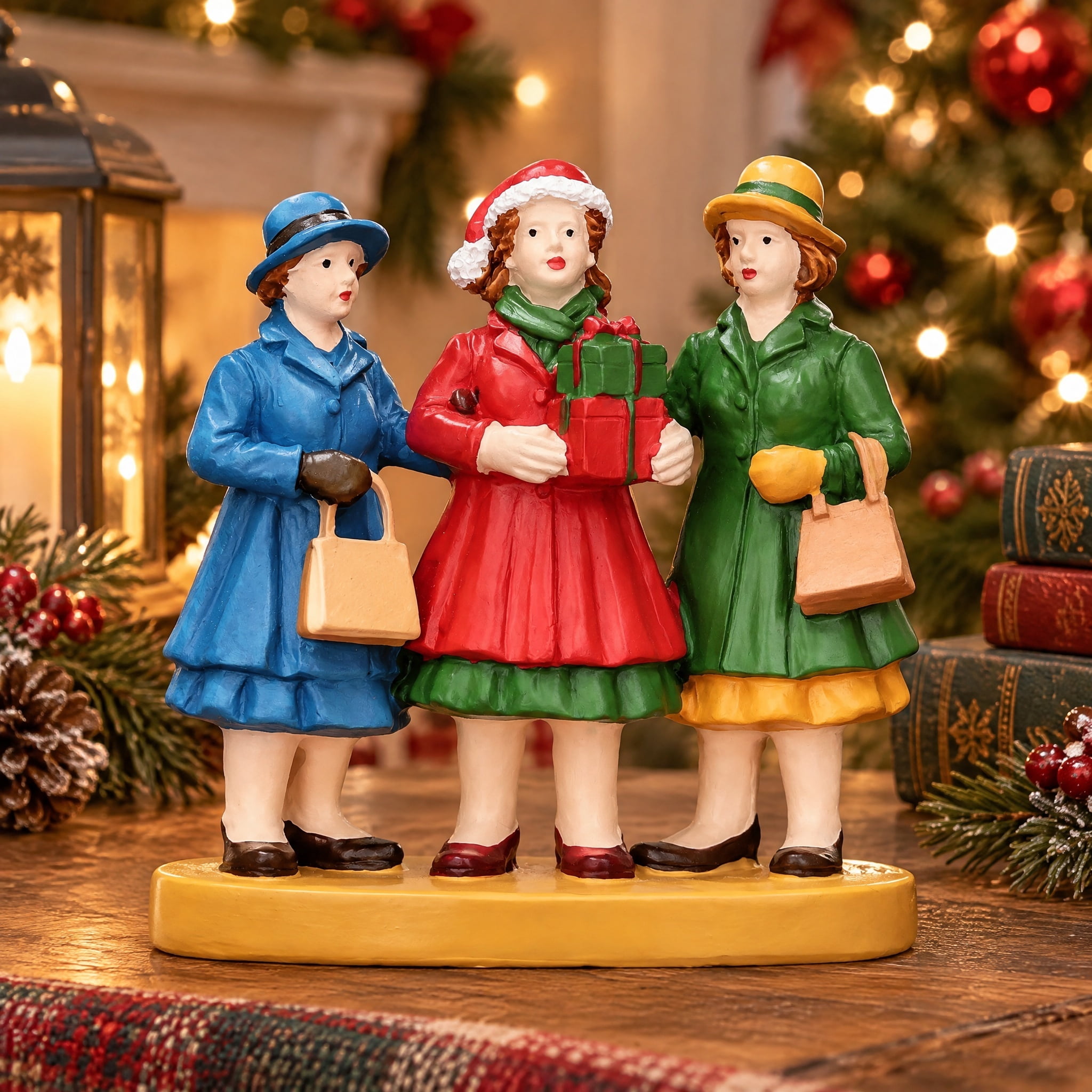 Jingle Belles Christmas Village Decorative Figurine, Multicolor, 3.12", by Holiday Time