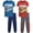 Maroon/Teal Racecar, variant on Pro Athlete Boys Sweatsuit Set Short Sleeve Crewneck Graphic Tees & Tricot Jogger Sweatpants 4 Piece