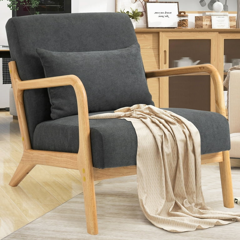 LegaHome Mid Century Upholstered Arm Chair Modern Velvet Accent