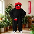 thumbnail image 6 of Kintue Monster Pajamas Adult Goofy Onesie, Big Mouth Plush Halloween Costume with 3D Hood, Matching Loungewear for Couples and Family, No Shoes Included, 6 of 10