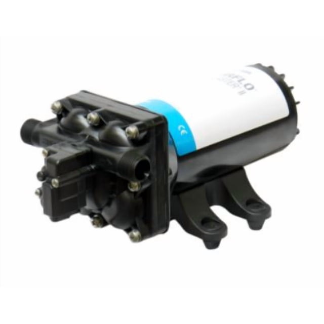 SHURflo Boat Washdown Pump 4248-153-E09 PRO BLASTER II; Four Chamber Diaphragm; 4 Gallon Per Minute; 1/2 Inch NPSM Inlet/Outlet; 12 Volt DC; With Thermal Over Load Protection