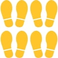 thumbnail image 1 of PATIKIL 8x3.3" Footprint Sticker, 4 Pairs PVC Shoes Floor Decal Sign for Class Decor Stair Guide, Yellow, 1 of 6