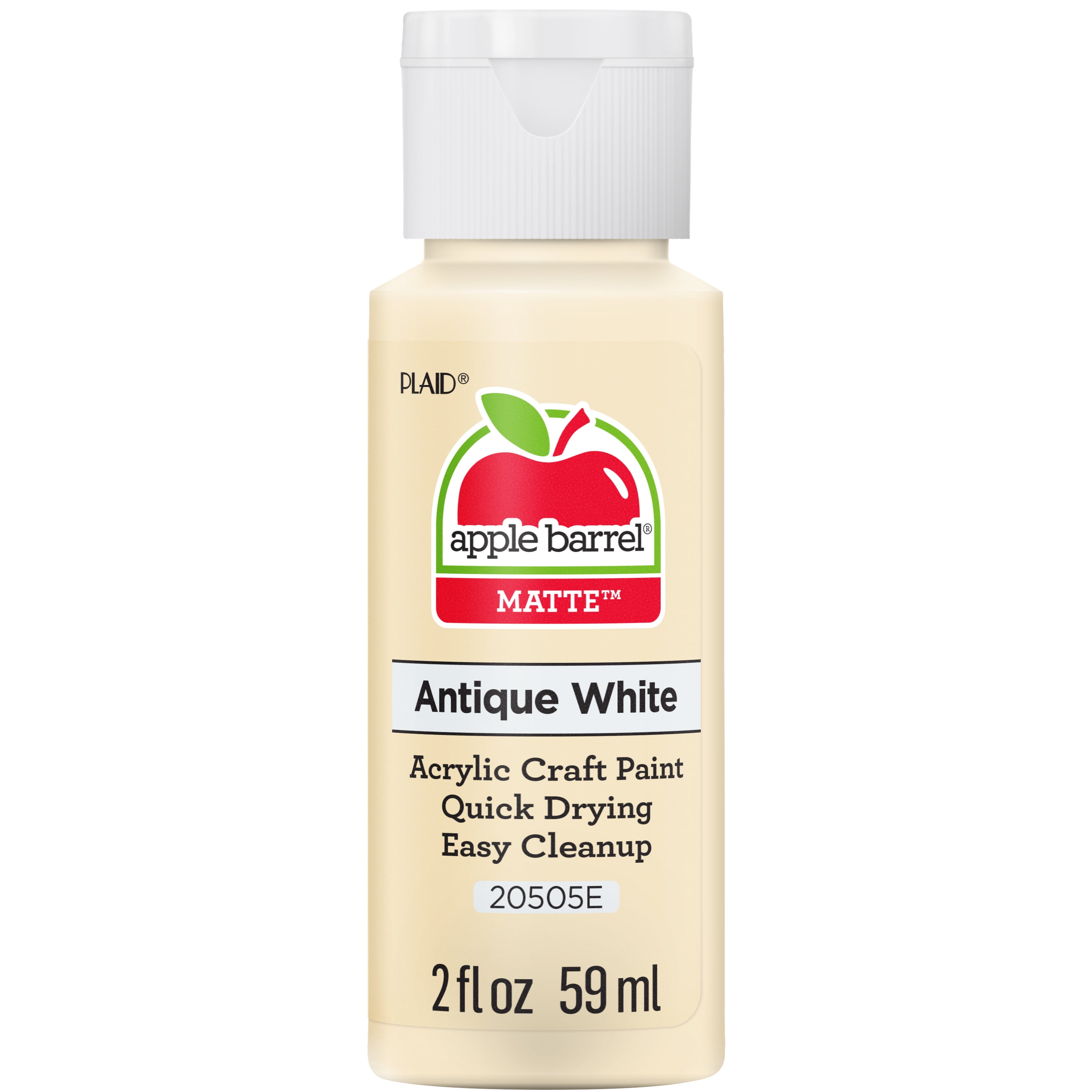 Apple Barrel Acrylic Craft Paint, Matte Finish, Antique White, 2 fl oz