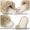 thumbnail image 4 of EastVita Plush Comfortable Flat Bottom Women's Slippers Home Warm Cotton Mop For Autumn and Winter, 4 of 9
