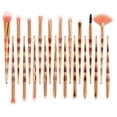 thumbnail image 2 of Juego de brochas de maquillaje de 20 piezas Zulema Unicornio Oro rosa diamante, 2 of 6