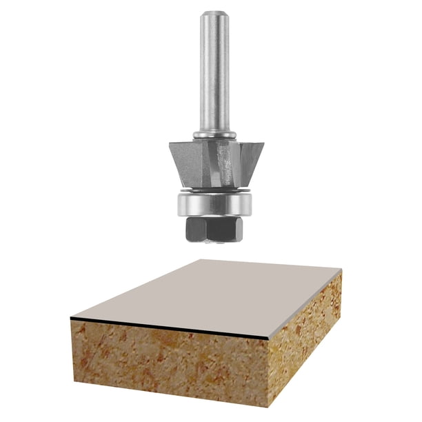 Fresa para router Bosch 85420M de 22° con punta de carburo y 3 filos