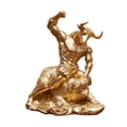 thumbnail image 3 of Estatua de pelea de oso toro, decoración de escritorio, obra de arte coleccionable, centro de mesa de resina, 3 of 9