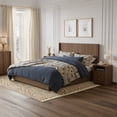 thumbnail image 4 of Wetalus Queen Mid-Century Headboards Wingback, Brown, 4 of 10