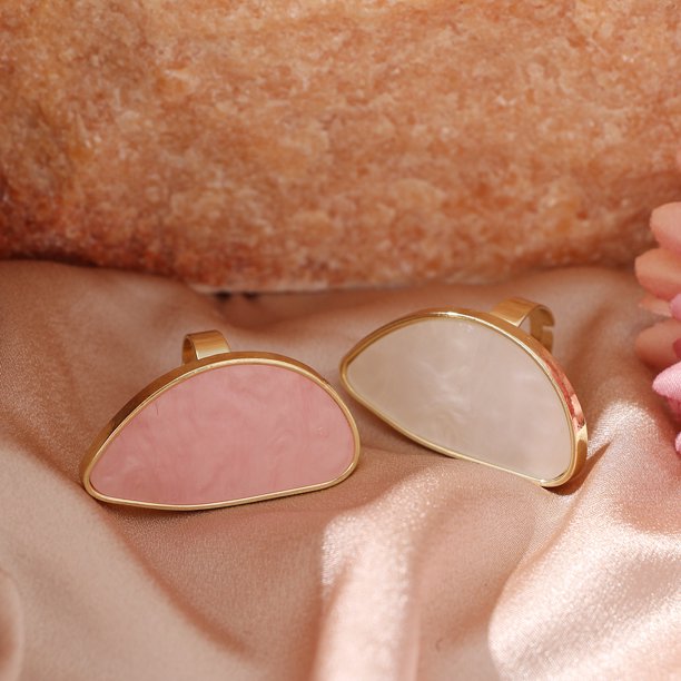 Anillo de acrílico grande Irregular liwang para Mujer Ajustable Geometría