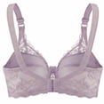 thumbnail image 4 of Yutgune Push Up Bra Satin Lace Underwire Push Up Bras for Women Contour Padded Slim Fit Valentines Bra, 4 of 7