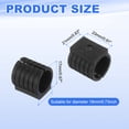 thumbnail image 2 of 20 Tapas para Patas de Silla, 0.75" Diámetro. Protectores de Suelo para Sillas de Oficina, Almohadillas Antideslizantes para Pisos de Madera, Negro, 2 of 7