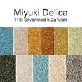 thumbnail image 4 of Miyuki Delica 11/0 - Aqua Silver Lined DB0044 - 5.2gms Vial of Japanese Glass Beads, 4 of 4