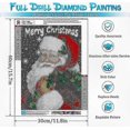 thumbnail image 3 of Other Wall Decor Christmas Diamond Painting Kits for Adults - Santa Claus 5D Diamond Art Kits Suitable for Beginners, DIY Round Full Diamond, 3 of 5