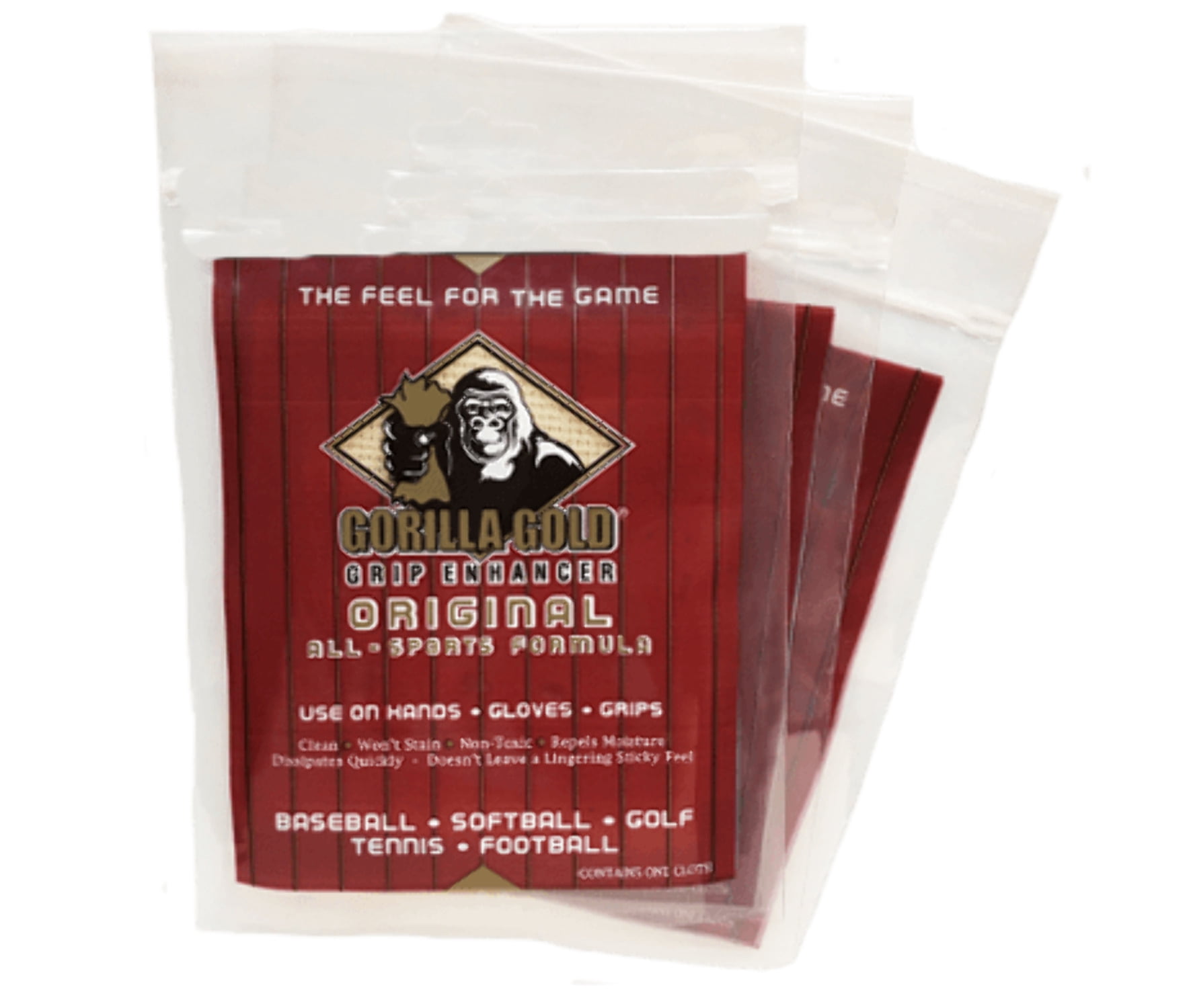 Gorilla Gold Original Reusable All Sport Tackifying Grip Enhancer Towel