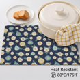 thumbnail image 5 of Placemat, Pioneer Flower Floral Print Pattern Place Mats Table Mat Set Of 2, PVC Washable Placemats for Party Kitchen Dining Decoration, 18x12 Inch, Fade Resistant, 5 of 6