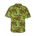 thumbnail image 3 of Goofa Carrot Eggplant Hawaiian Shirt for Men, Unisex Summer Beach Casual Short Sleeve Button Down Shirts,Aloha Tropical Floral print shirt-XX-Large, 3 of 9