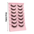 thumbnail image 3 of GHSOHS 7 Pairs Lash Clusters Natural Eyelashes Styling Anime Eyelashes Slim False Eyelashes Spiny 3D Curly Eyelashes Lash Extension Cluster Lashes, 3 of 9