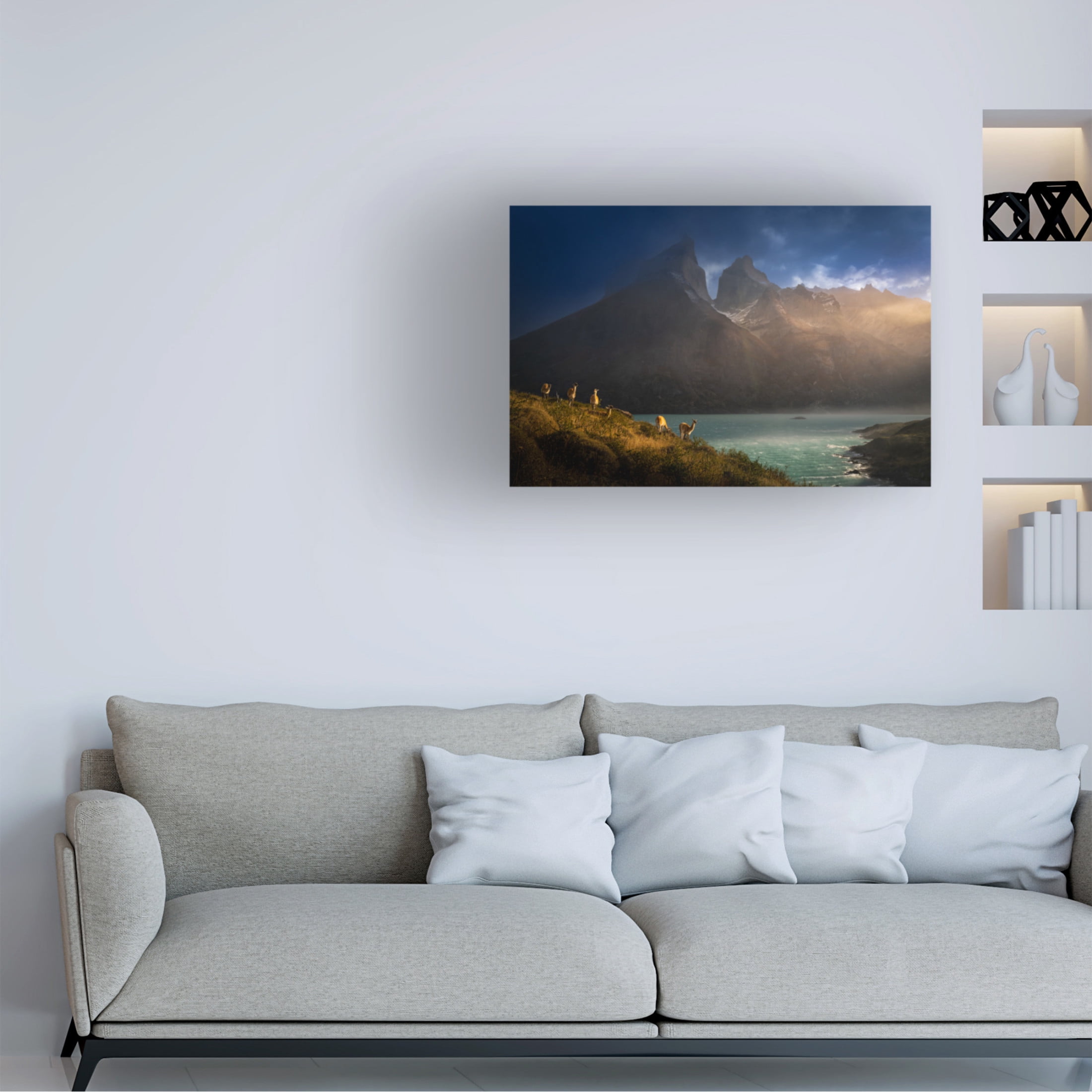 Trademark Fine Art ByKammille Li Immersing in the golden lights Canvas Wall Art