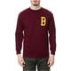 thumbnail image 1 of Black Scale The B Logo LS Graphic Camiseta para Hombre, Rojo, X-Large, 1 of 1