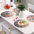 thumbnail image 6 of Ryvnso Birds on Tree Branch Round Plate Mats Dining Table Placemat Set of 4 for Holiday Decoration, 6 of 7