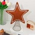 thumbnail image 3 of CIYISON Soft Felt Snowflake/Star Christmas Tree Toppers Ornament Holiday Decoration, 3 of 11