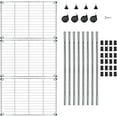 thumbnail image 5 of YRLLENSDAN 3 Tier Metal Shelving Units for Home, 450 lbs Capacity Storage Shelves for Kitchen 23" L x 13" W x 32" H Heavy Duty Wire Shelving Rack Garage with Wheels for Pantry Closet Laundry, 5 of 7