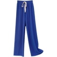 thumbnail image 5 of Pantalones anchos drapeados con estampado de huesos de serpiente para primavera y otoño, pantalones de cintura alta rectos para mujer, pantalones casuales adelgazantes, 5 of 5