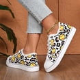 thumbnail image 6 of Women Baseball Print Shoes Canvas Sneakers Trendy Casual Walking Shoes, 6 of 9
