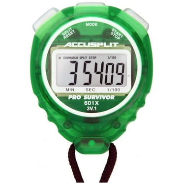 ACCUSPLIT Pro Survivor A601X – Cronometro Orologio Display XL (Colore Ciliegia)