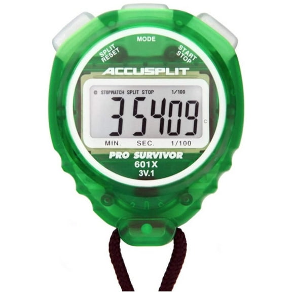 Accusplit A601X Pro Survivor Stopwatches with Special Million Cycle Switches