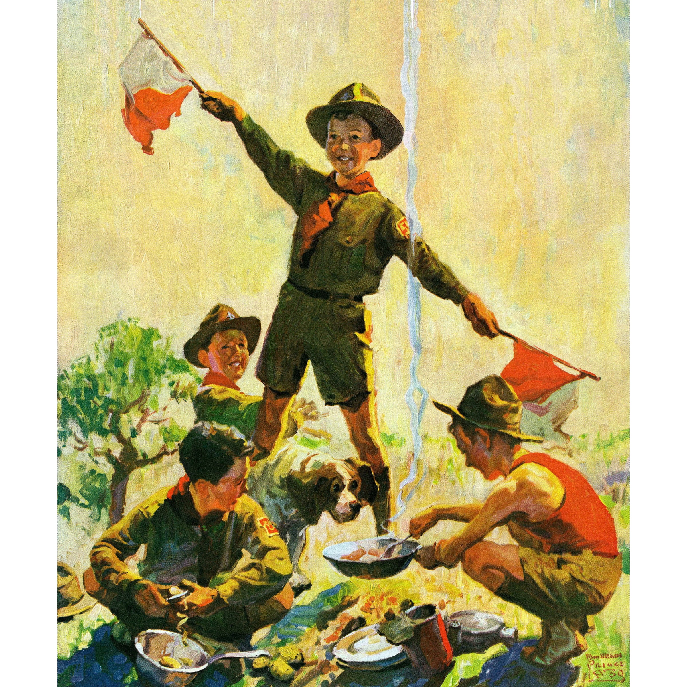 "Scouts" Painting Print on Wrapped Canvas
