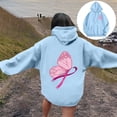 thumbnail image 2 of Chandail à Capuche Imprimé à Manches Longues pour Femmes, Ample, Oversize, Chandail, Blouse, 2 of 5