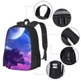thumbnail image 2 of Disketp Dreamy Colorful Starry Sky Mochila Minimalista de Gran Capacidad, Mochila de Viaje para Escuela, Trabajo o Uso Diario, 2 of 6