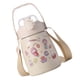 thumbnail image 1 of Sonducket Taza de agua con correa y pajita para mujer, taza a prueba de fugas de gran capacidad, de acero inoxidable, para viajes al aire libre, tazas para Kits de desorden para acampar Beige Sonducket OD014862-01, 1 of 6