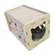 thumbnail image 2 of para gatos de fieltro para gatos domésticos, plegable, ahorra espacio, divertido para descansar y dormir, tablero rascador con bola de campana i, 2 of 9