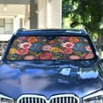 thumbnail image 4 of Yayeee Car Windshield Sun Shade Universal Fit Front Visor Protector, Vibrant Blooming Flowers, 4 of 8