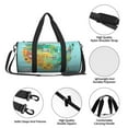 thumbnail image 6 of Bingfone USA Tourist Map Print Gym Duffle Backpack for Men Women,Travel Weekender Carry-On Bags with Detachable Back Pack Straps for Traveling Overnight Climb Sports, 6 of 8