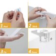 thumbnail image 2 of Child Safety Cabinet Locks, Baby Proofing Spring Locks for Universal Use, No Drilling Required, Invisible Design for Seamless Home Integration, 3M Adhesive for Easy Application,, 2 of 8