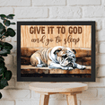 thumbnail image 2 of Lotusprinthandmade Give It To God And Go To Sleep Canvas 0.75in frame 48" x 32", Christian Wall Art, Christian Canvas, Christian Home Decor, jesus canvas, 2 of 5