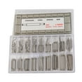 thumbnail image 1 of 360pcs Stainless Steel Watch Band Strap Link Pin Double Flange Spring Bars in 18 Different Sizes - 8mm-25mm (Silver), 1 of 7
