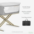 thumbnail image 5 of Evolur Orabelle Bedside Bassinet and Sleeper for Baby in Gray, Easy to Fold and Carry, 5 of 16