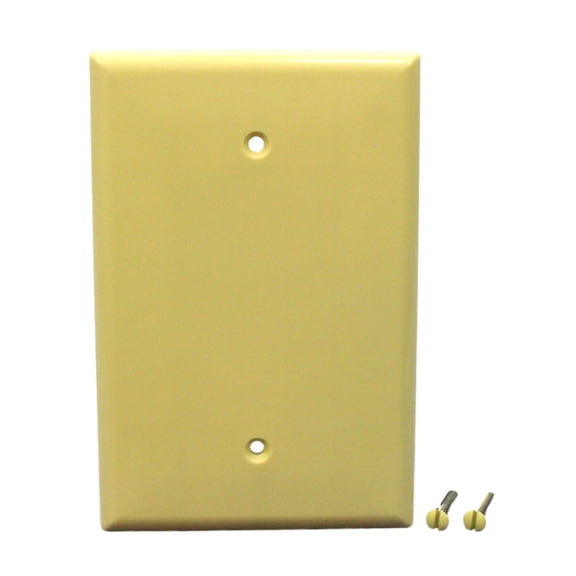 Eaton Cooper Wiring 2729V-BOX Wallplate, 1-Gang, Thermoset, Ivory 10 Pack