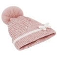 thumbnail image 6 of NAISIBABY Girls Winter Beanie and Scarf Set, Soft Warm Scarf Cute Knit Cap with Earflap Kids Windproof Thermal 2-Piece Pink 2-6T, 6 of 8