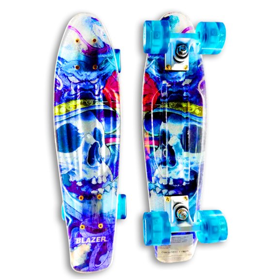 Patineta tipo penny acrilico Cráneo Blazer Desplazarte