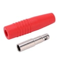 thumbnail image 3 of 4mm Female Banana Plug Pure Copper Nickel Plated Bullet Banana Connectors for Electronic Test AccessoriesRed, 3 of 5
