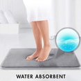 thumbnail image 3 of GUOOL shamjina Non Slip Memory Foam Tub-Shower Bath Rug, Bathroom Carpet, 2 Size, Gray 40x60cm, 3 of 9