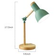 thumbnail image 2 of Bedside Lamp Learning Night Light Eye Protection Night Lamp Folding Desk Lamp Adjustable Height Desk Light LED Table Light Wooden Lamp for Bedroon Study Dormitory with White Light Yellow Light, 2 of 8